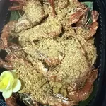 Coconut flake cereal prawn