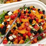 Oven Roasted Pumpkin & Feta with Balsamic Glaze & Mesclun Salad