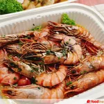 Grilled King Prawns with Citrus Herb Butter