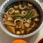 Fortune Abalone Imperial Treasure Pot (Abalone, Sea Cucumber, Prawn, Fish Maw, Scallop, Bai Ling Mushroom, Mushroom, Sweet Beans 鲍鱼,海参,大虾,鱼鳔,扇贝,白灵菇,香菇,甜豆)