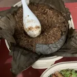 Steam Lotus Rice With Chinese Sausage & Dried Shrimp 虾米腊味荷叶饭