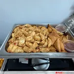 On & On Diners Party Platter<br>cuttlefish balls, chicken gyoza, crabstick wu xiang & curry samosa