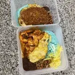 Lavender Signature Set - Nasi Lemak, Chicken Wing, Luncheon Meat, Fish Fillet, Sambal Prawn & Egg) (Add-ons: None) (Container: Take away charges)
