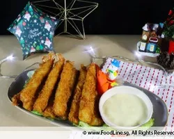 Snowflake Tempura Prawn with Tatar Dip | Customer Photo | International Catering Pte Ltd