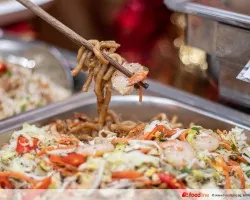 Wok Fried Udon Noodles with Assorted Seafood and Vegetables | Customer Photo | Shiok Kitchen Catering Pte. Ltd.