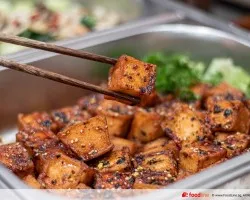 Golden Cod Tofu with Yakiniku Glaze and Sesame Seaweed | Customer Photo | Shiok Kitchen Catering Pte. Ltd.