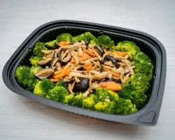 Broccoli with three mushrooms | Customer Photo | Bayfront Catering Services