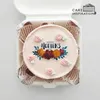 Click to see more photos of Simple Pastel Rosette Bento Cake (M04)