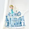 Click to see more photos of Frozen Wonderland Ribbon Cake