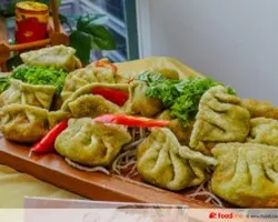 Chives and Prawn Dumplings with Ginger and Vinegar Dressing 韭菜虾水饺配姜醋酱 | Customer Photo | Delizio Catering Pte Ltd