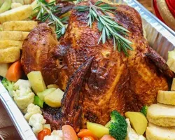 Slow-Roasted Traditional Turkey with Chestnut Stuffing and Cranberry Compote (4kg±) | Customer Photo | Delizio Catering Pte Ltd