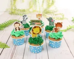 35pcs – Safari Theme Cupcake | Customer Photo | ECreative Catering Pte Ltd