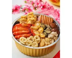 Fortune Abalone Imperial Treasure Pot (Abalone, Sea Cucumber, Prawn, Bai Ling Mushroom,  Mushroom, Fish Maw, Scallop, Roast Duck & Sweet Beans) | Customer Photo | ECreative Catering Pte Ltd