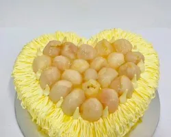 1KG Heart Shaped Lychee Cake | Customer Photo | Foodcon Pte Ltd