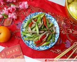 鸭丝炒芦笋 Duck w/ Asparagus | Customer Photo | Fu Kwee Caterer Pte Ltd