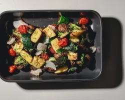 Charred Cumin Vegetables (V)<br> natural cumin powder from china, baby potatoes, broccoli, zucchini, cherry tomatoes | Customer Photo | Grain