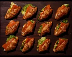 Smoked Salmon Cream Cheese Crowich <br>croissant, cream cheese, smoked salmon | Customer Photo | Grain