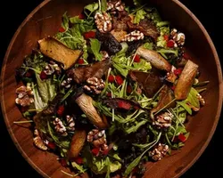 King Oyster Mushroom Salad<br>arugula, japanese sesame dressing, baked walnut | Customer Photo | Grain