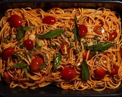 Dry Laksa Pasta<br>dried shrimp, coconut cream, laksa leaf | Customer Photo | Grain