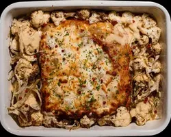 Plant-based Lasagna<br>fennel, plant-based mince, baked chickpea | Customer Photo | Grain