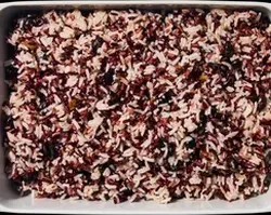 Sanshoku Steamed Rice<br>multigrain rice, roasted black soybean<br>contains soy | Customer Photo | Grain