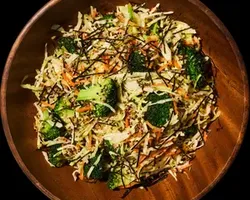 Japanese Broccoli Slaw (V)<br>greek extra virgin olive oil, kizami nori, ginger, yuzu soy-sesame dressing | Customer Photo | Grain