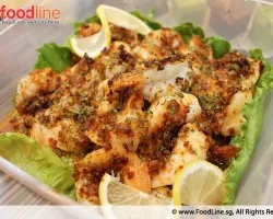 Oven-Baked Garlic Prawns (Marinated w/ Garlic, Chilli Flakes & Sprinkled w/ Parsley) | Customer Photo | Katong Catering