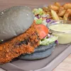 Click to see more photos of Burgers - House-made Shroom Cheesy Patty with fries and salad