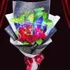 Click to see more photos of RR003: LED Light in 12 Red Roses With Syngonium Foliage Special Bouquet