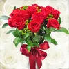 Click to see more photos of RR015: 16 Red Roses In Glass Vase