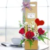 Click to see more photos of RR056: 3 Red Roses Arrangement can be carry by hand