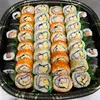Click to see more photos of Sushi Tray #2 (Fresh Salmon, California Roll, Futomaki & Salmon Mayo) 48pcs