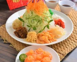 Bountiful Yusheng with Smoked Salmon | Customer Photo | The Orange Lantern Gourmet Kitchen