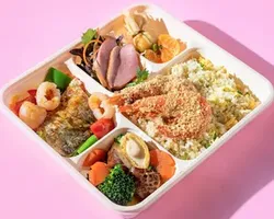 Double Happiness Bento | Customer Photo | The Orange Lantern Gourmet Kitchen