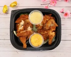 Golden Crispy Chicken w Nacho & Mayo Dip | Customer Photo | Xin Yi Pin Catering Pte Ltd