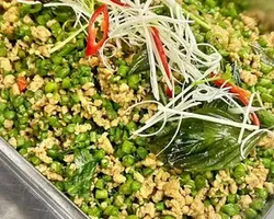 Minced chicken with basil leaf 碎肉鸡，罗勒叶 | Customer Photo | Yeh Lai Siang Catering Service